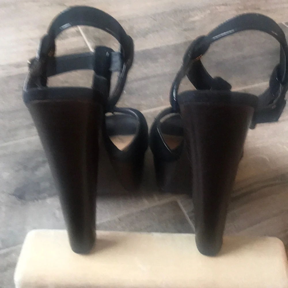 Steve Madden Black Platform High Heel Sandals